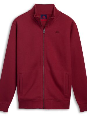 ARAGON BRUSHED - Fleece - Jacket - Man - RED POMEGRANATE
