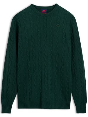 HERBIE - KNITWEAR - Pull  Over - Man - GREEN JUNE