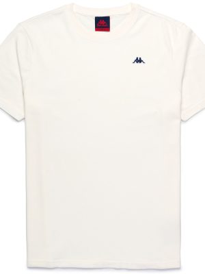 LUC PIQUE - T-ShirtsTop - T-Shirt - Man - WHITE NATURAL-BLUE IRIS
