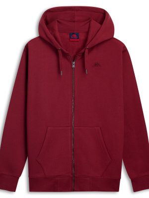 CASPIAN BRUSHED - Fleece - Hoodie Full Zip - Man - RED POMEGRANATE