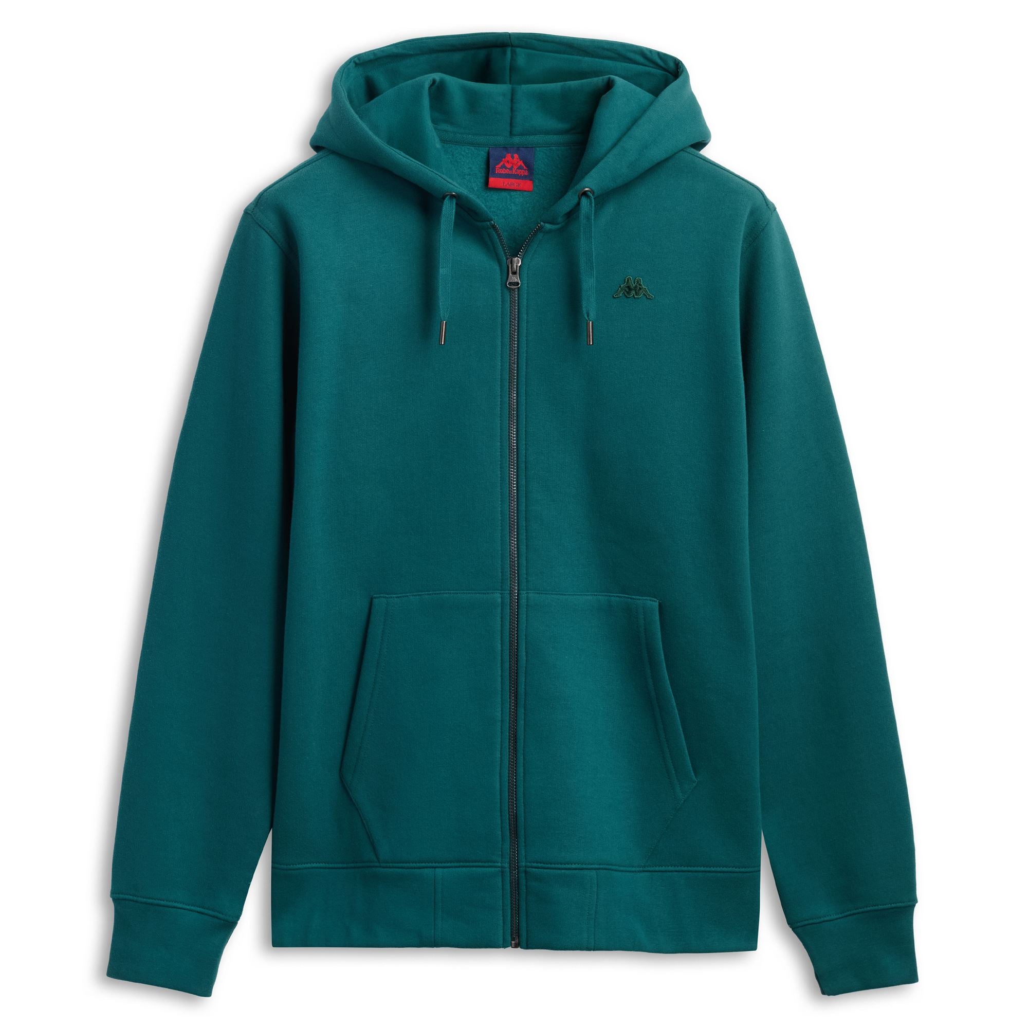 CASPIAN BRUSHED - Fleece - Hoodie Full Zip - Man - GREEN JUNE