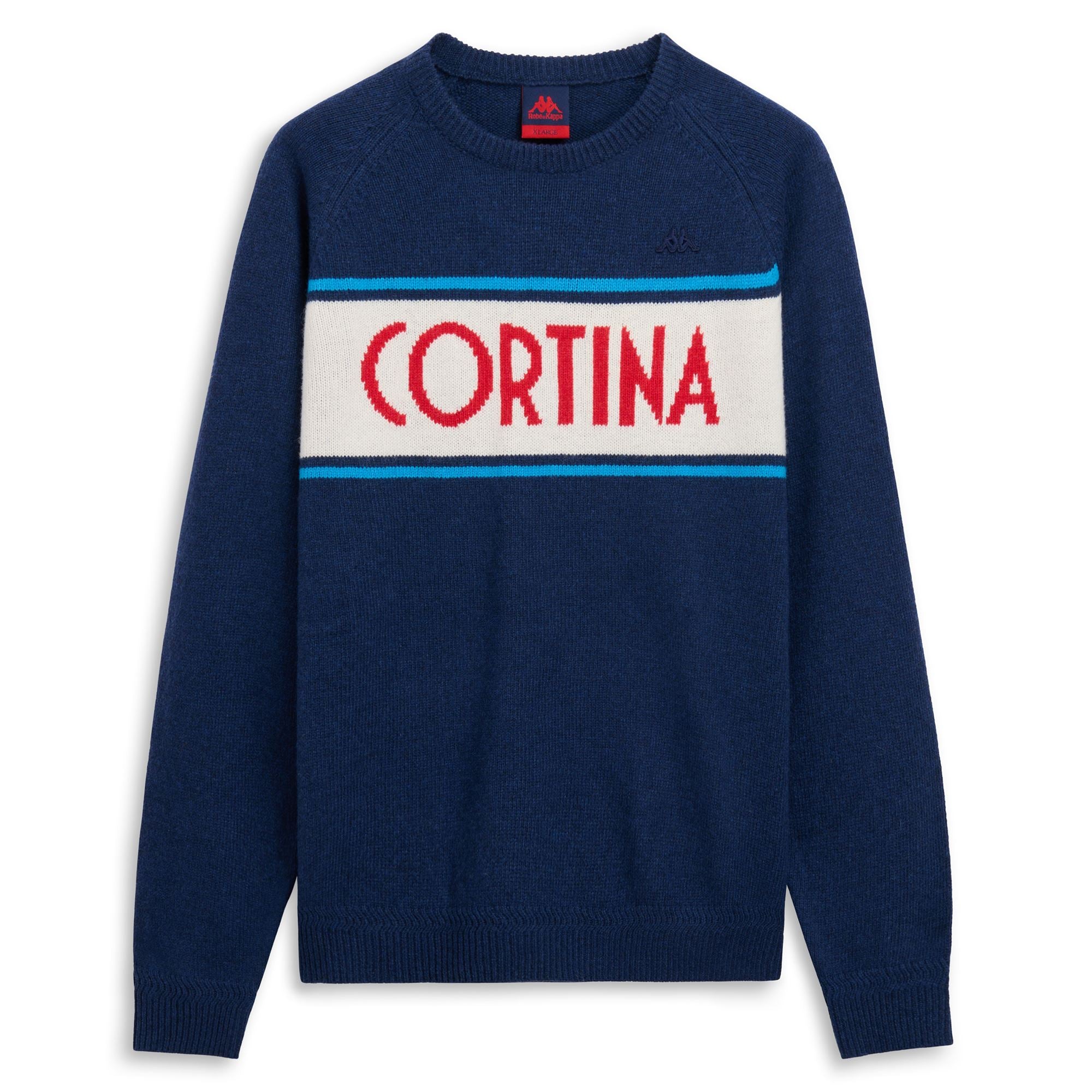 EROI KNIT CORTINA - KNITWEAR - Jumper - Man - BLUE MARINE-AZURE BLUE-WHITE NATURAL-RED TRUE