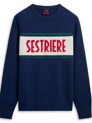 EROI KNIT SESTRIERE - KNITWEAR - Jumper - Man - BLUE-WHITE NATURAL-RED -GREEN