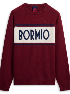 EROI KNIT BORMIO - KNITWEAR - Jumper - Man - RED POMEGRANATE-WHITE NATURAL-BLUE