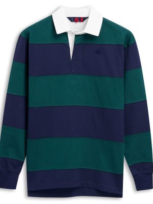 NEW CASPER - La polo Robe di Kappa - Polo - Man - BLUE IRIS-GREEN JUNE