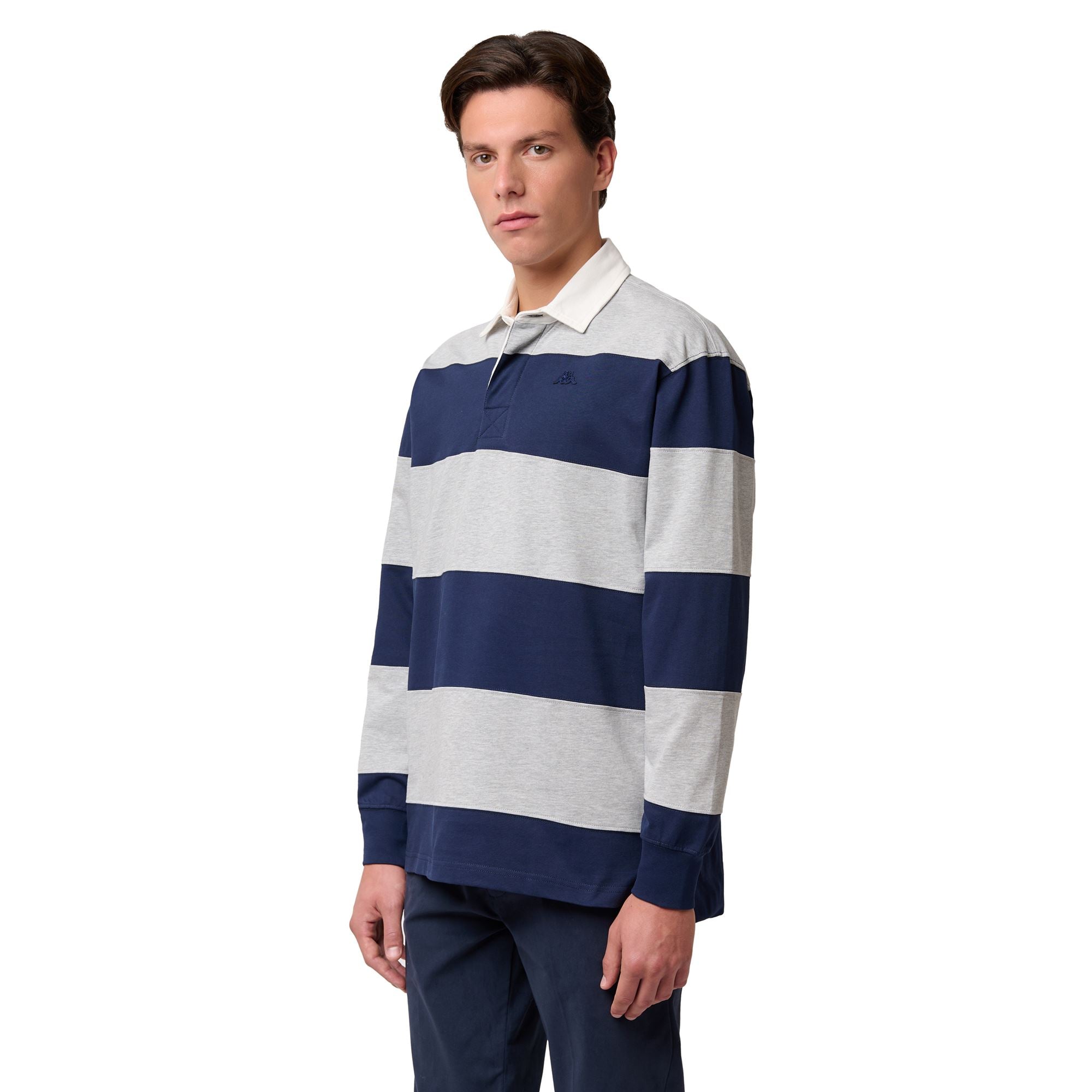 NEW CASPER - La polo Robe di Kappa - Polo - Man - BLUE IRIS-GREY - Image 6