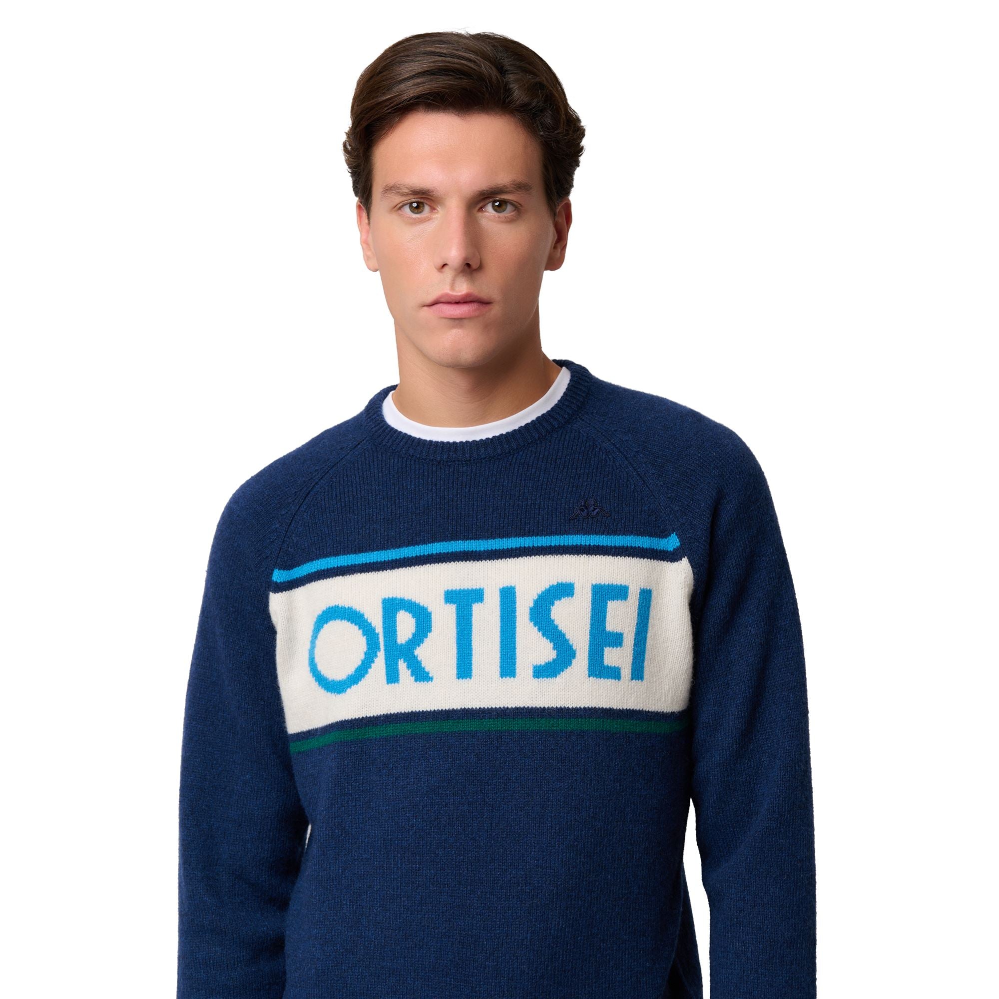 EROI KNIT ORTISEI - KNITWEAR - Jumper - Man - BLUE-WHITE NATURAL-AZURE-GREEN - Image 5