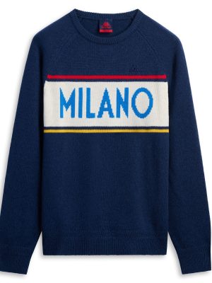 EROI KNIT MILANO - KNITWEAR - Jumper - Man - BLUE-WHITE NATURAL-AZURE-RED-YELLOW