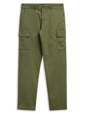 TOSHI COMFORT GABARDINE - Pants - Cargo - Man - GREEN OLIVINE