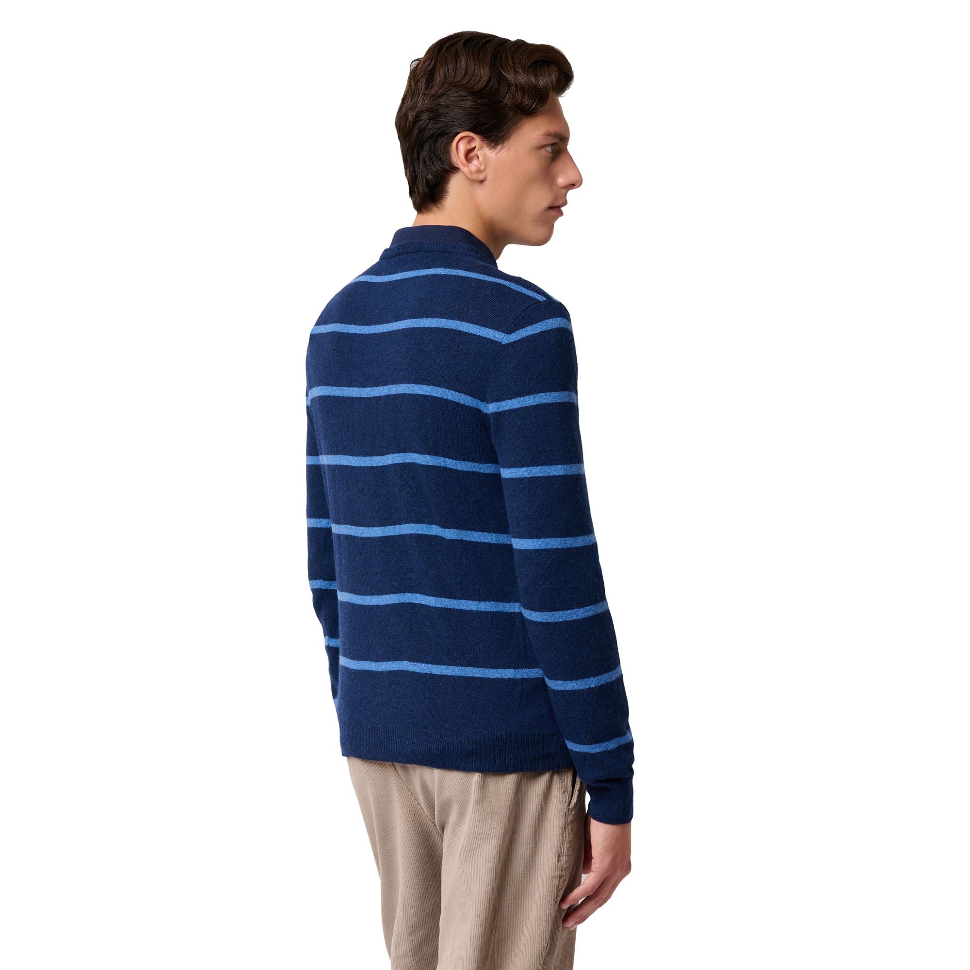 GROS - KNITWEAR - Pull Over - Man - BLUE IRIS-BLUE ROYAL LT - Image 4