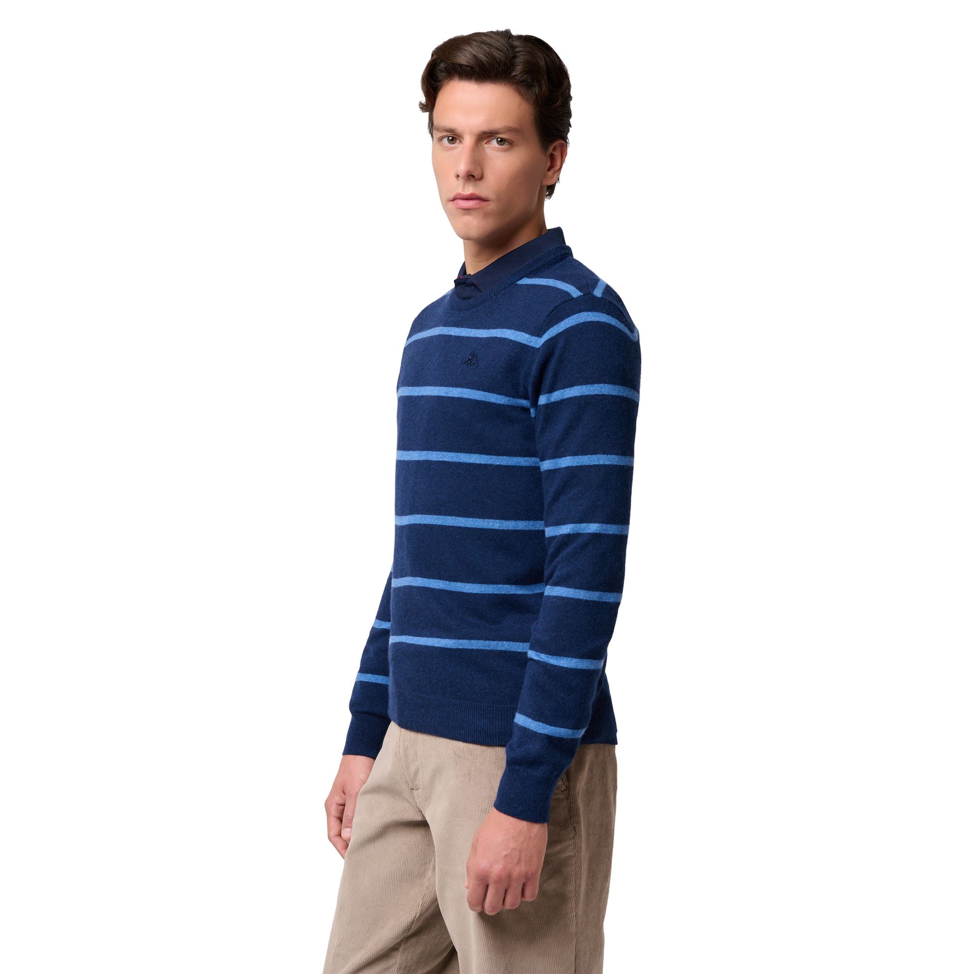GROS - KNITWEAR - Pull Over - Man - BLUE IRIS-BLUE ROYAL LT - Image 6