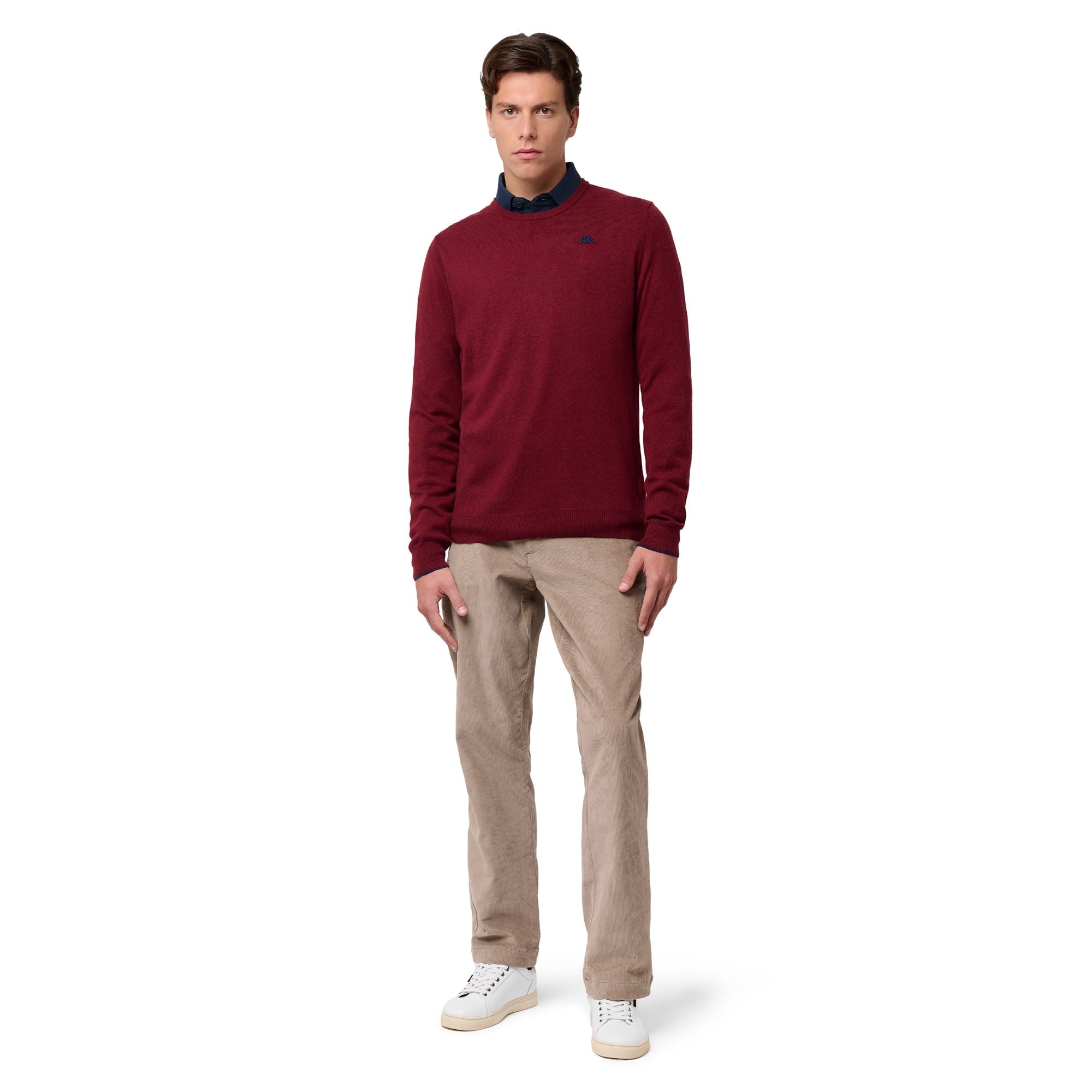 GRAVER - KNITWEAR - Pull Over - Man - RED POMEGRANATE-BLUE IRIS - Image 5