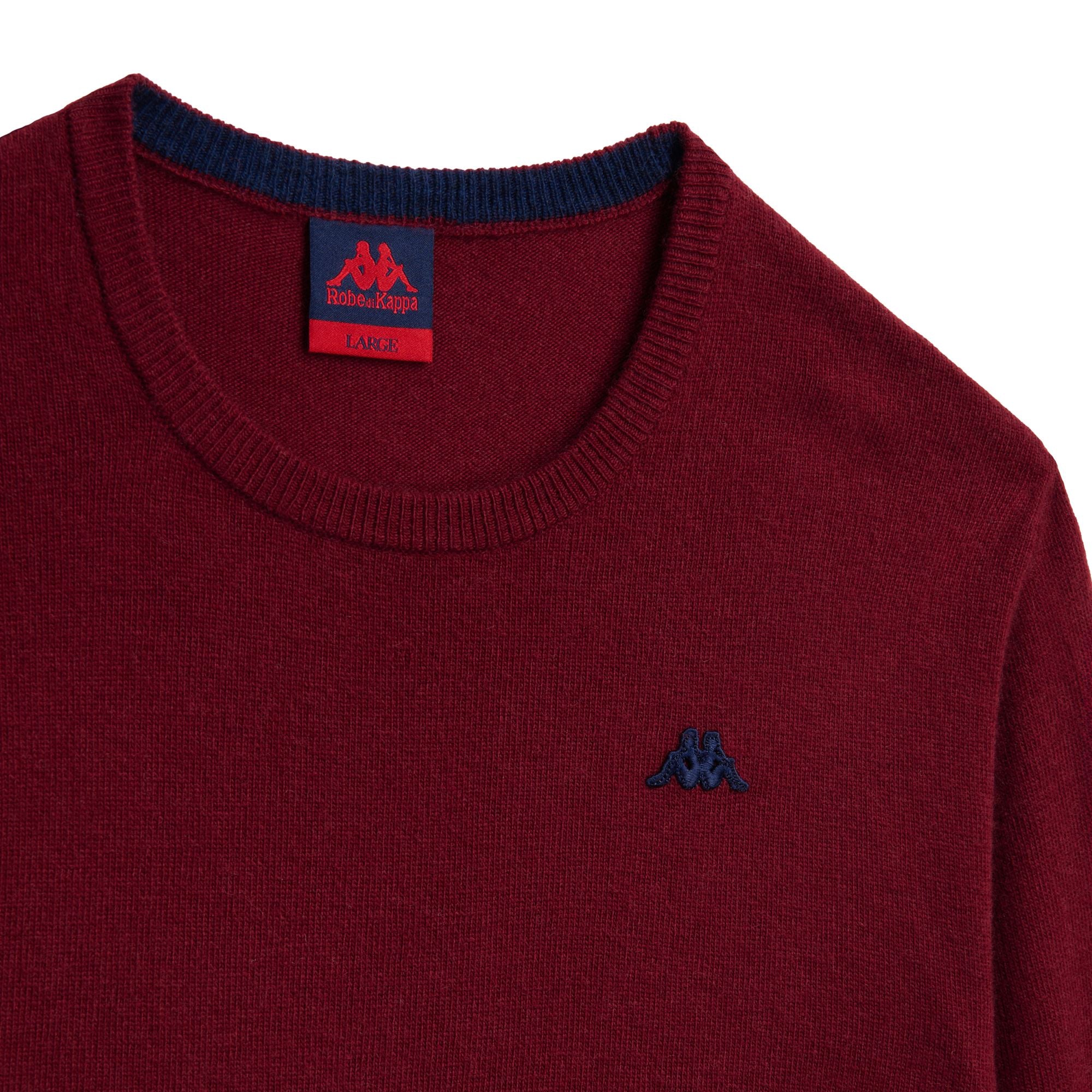 GRAVER - KNITWEAR - Pull Over - Man - RED POMEGRANATE-BLUE IRIS - Image 3