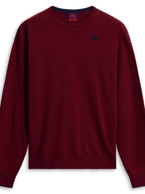 GRAVER - KNITWEAR - Pull  Over - Man - RED POMEGRANATE-BLUE IRIS