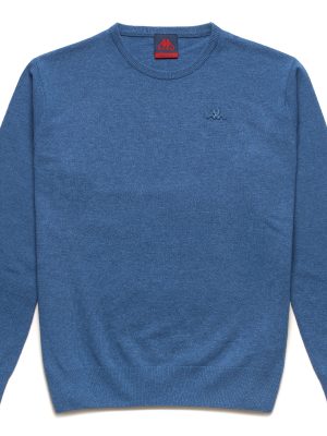 LAMB BIMBEREKE - KNITWEAR - Pull  Over - Man - BLUE DK RIVIERA