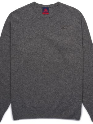 LAMB BIMBEREKE - KNITWEAR - Pull  Over - Man - GREY GUNMETAL
