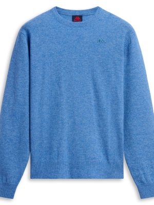 LAMB BIMBEREKE - KNITWEAR - Pull  Over - Man - BLUE SMOKED
