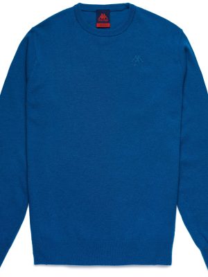LAMB BIMBEREKE - KNITWEAR - Pull  Over - Man - TURQUOISE DK OCEAN