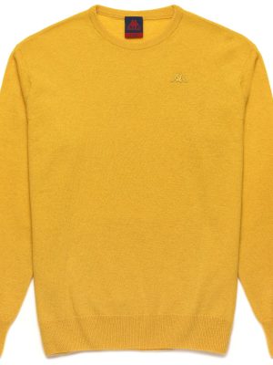 LAMB BIMBEREKE - KNITWEAR - Pull  Over - Man - YELLOW VANILLE