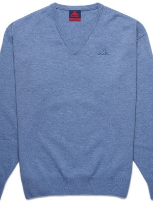 LAMB BLEIBURG - KNITWEAR - Pull  Over - Man - BLUE INFINITY