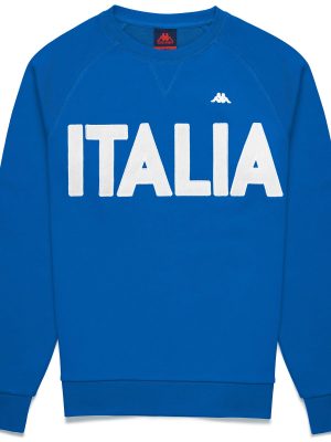 EROI  ROUND ITALIA - Fleece - Jumper - Man - BLUE BRILLIANT