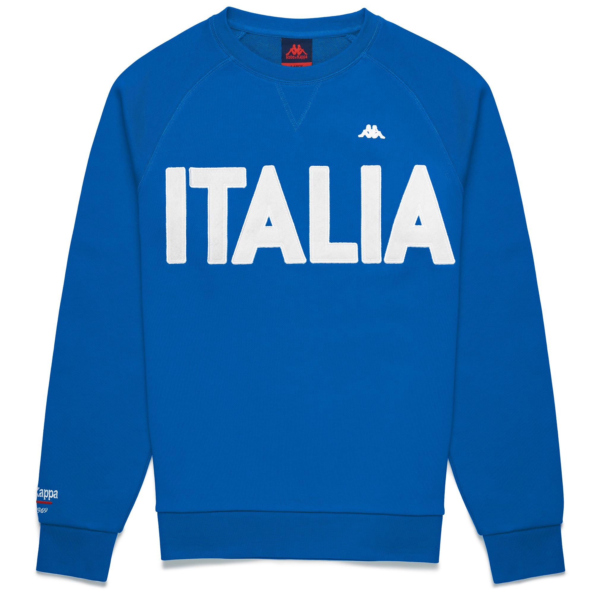 EROI ROUND ITALIA - Fleece - Jumper - Man - BLUE BRILLIANT