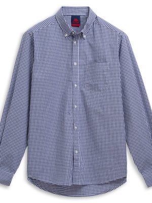 IDALGO - SHIRTS - Button Down - Man - WHITE-BLUE CHECK