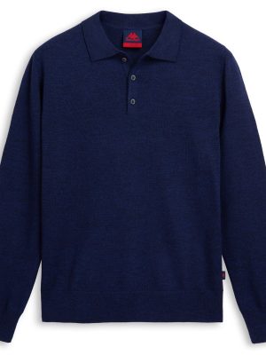 BUCKLER - KNITWEAR - Polo - Man - BLUE DK NAVY
