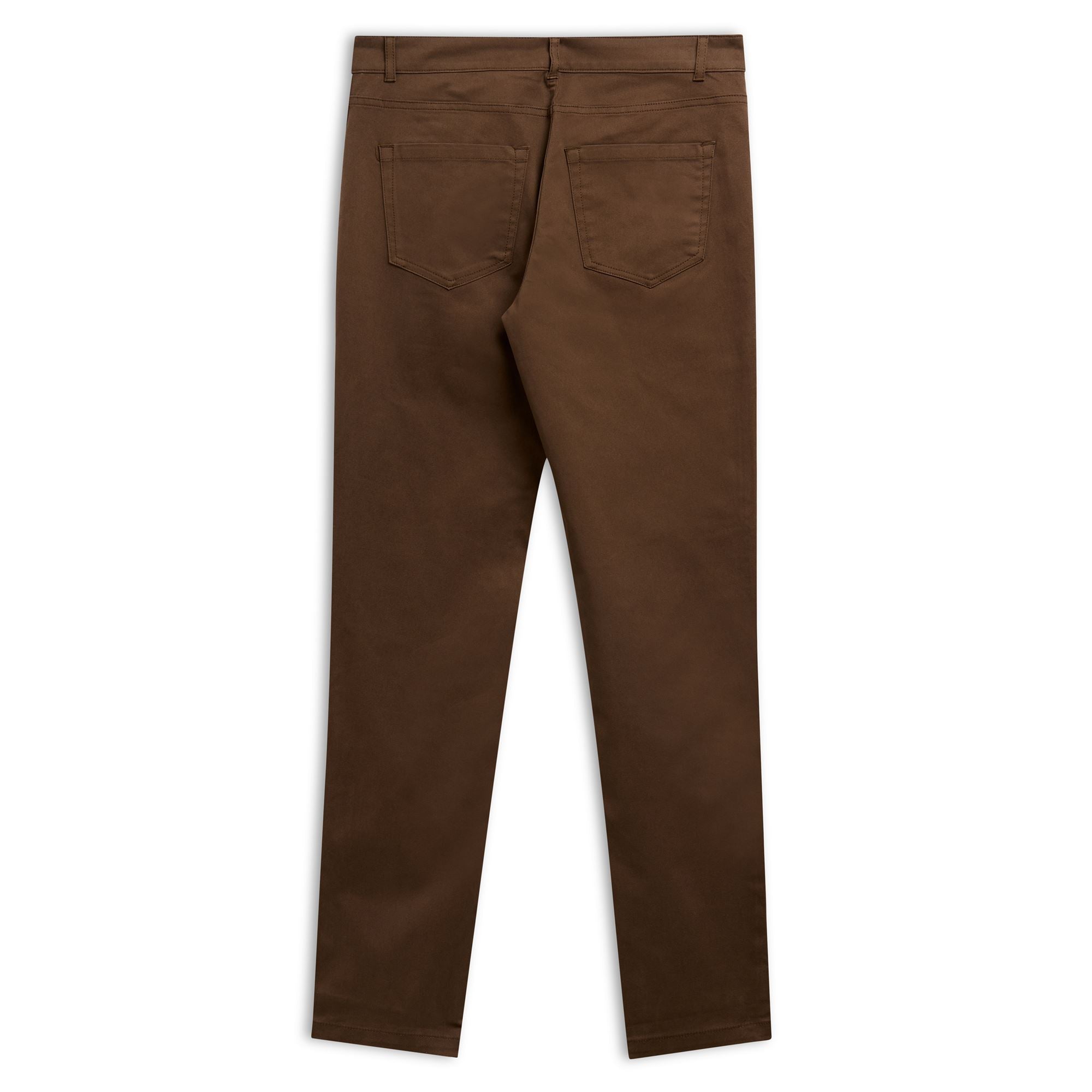 JORMAN COMFORT PEACHED GABARDINE - Pants - 5 Pockets - Man - BROWN SEAL - Image 2