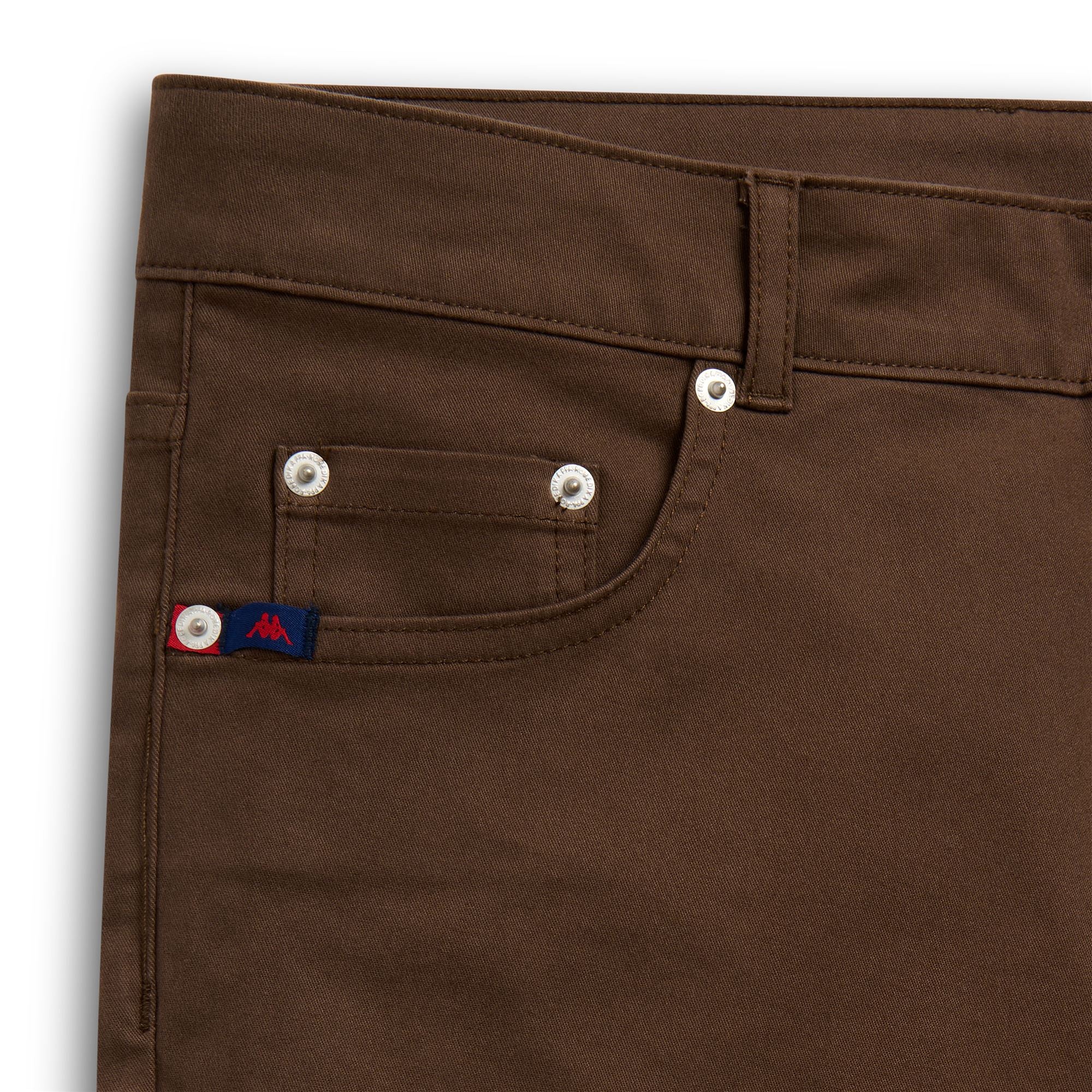 JORMAN COMFORT PEACHED GABARDINE - Pants - 5 Pockets - Man - BROWN SEAL - Image 3