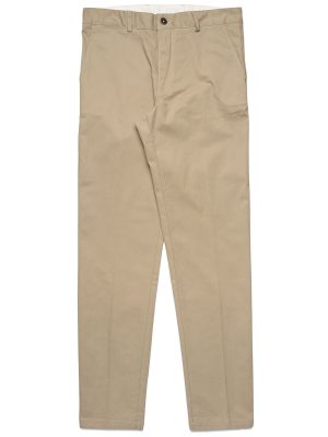 RAFAEL COMFORT PEACHED GABARDINE - Pants - CHINO - Man - BROWN LT  WALNUT