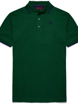 LIVINGSTON - La polo Robe di Kappa - Polo - Man - GREEN EDEN-BLUE IRIS