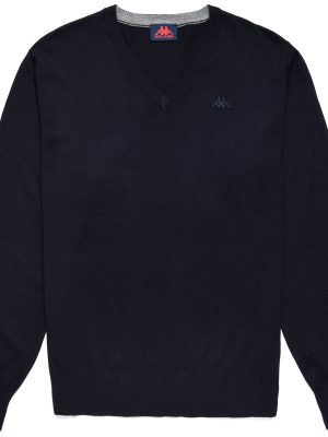 DONALD - KNITWEAR - Pull Over - Man - BLUE NIGHT SKY