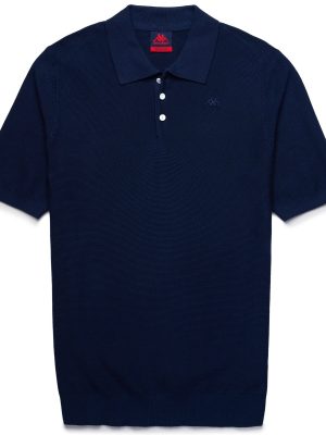 RENCO - KNITWEAR - Polo - Man - BLUE IRIS