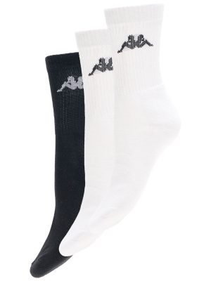 KAPPA4TRAINING CHIMIDO 3PACK - Socks - Ankle Sock - Unisex - WHITE-WHITE-BLACK