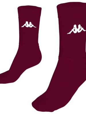 Kappa4volley Pauap 1pack - Socks - Quarter High Sock - Unisex - RED GRANATA