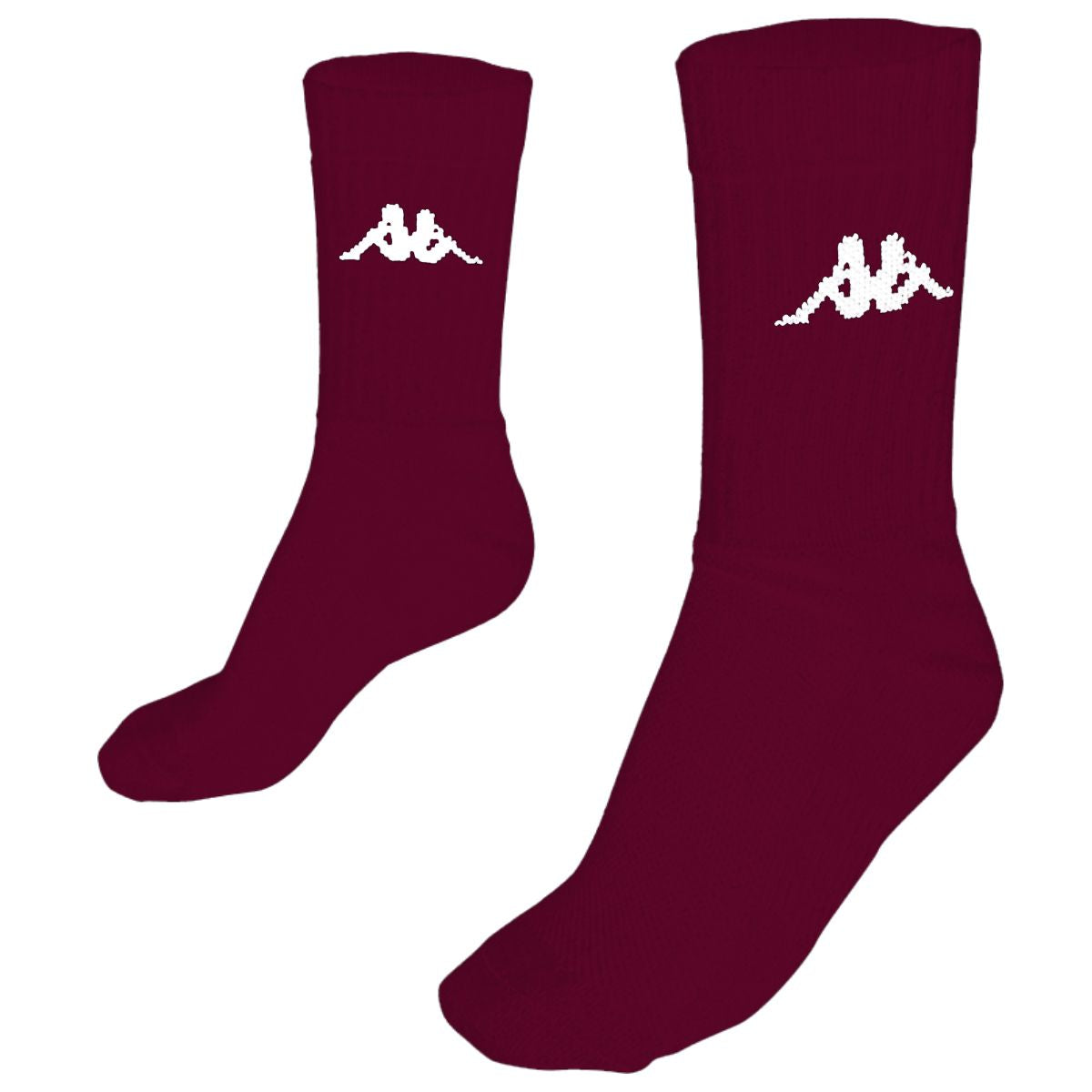 Kappa4volley Pauap 1pack - Socks - Quarter High Sock - Unisex - RED GRANATA