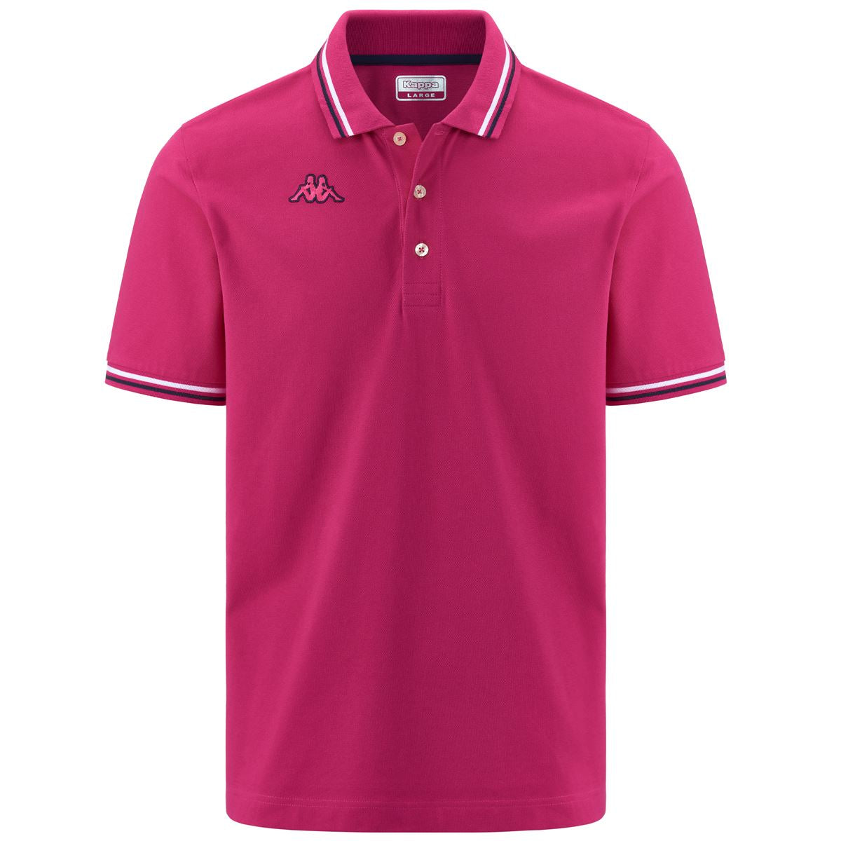 LOGO MALTAX 5 MSS - Polo Shirts - Polo - Man - PINK INTENSE-BLUE MARINE-WHITE
