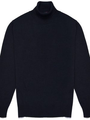 JERALD - KNITWEAR - Pull  Over - Man - BLUE DK NAVY