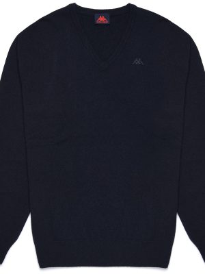 LAMB BLEIBURG - KNITWEAR - Pull Over - Man - BLUE NIGHT SKY