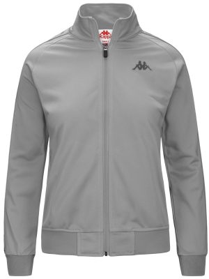 222 BANDA    WANNISTON SLIM - Fleece - Jacket - Woman - GREY-GREY COAL