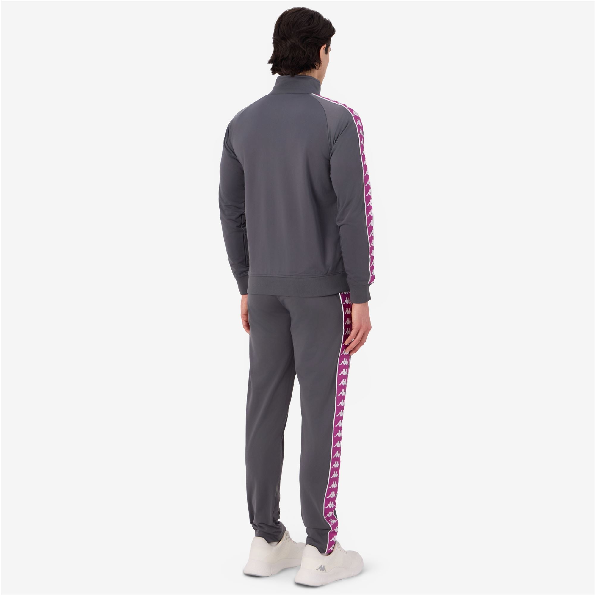 222 BANDA DUEDUEDUE SLIM - Sport Suits - TRACKSUIT - Man - GREY CHARCOAL-FUCHSIA ORCHID-WHITE - Image 6
