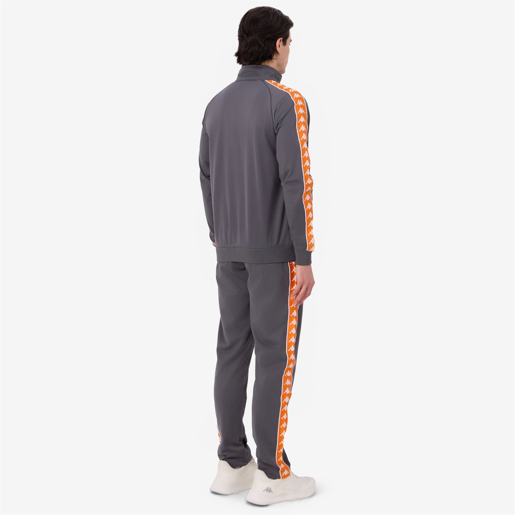 222 BANDA DUEDUEDUE SLIM - Sport Suits - TRACKSUIT - Man - GREY CHARCOAL-ORANGE POPSICLE-WHITE - Image 6