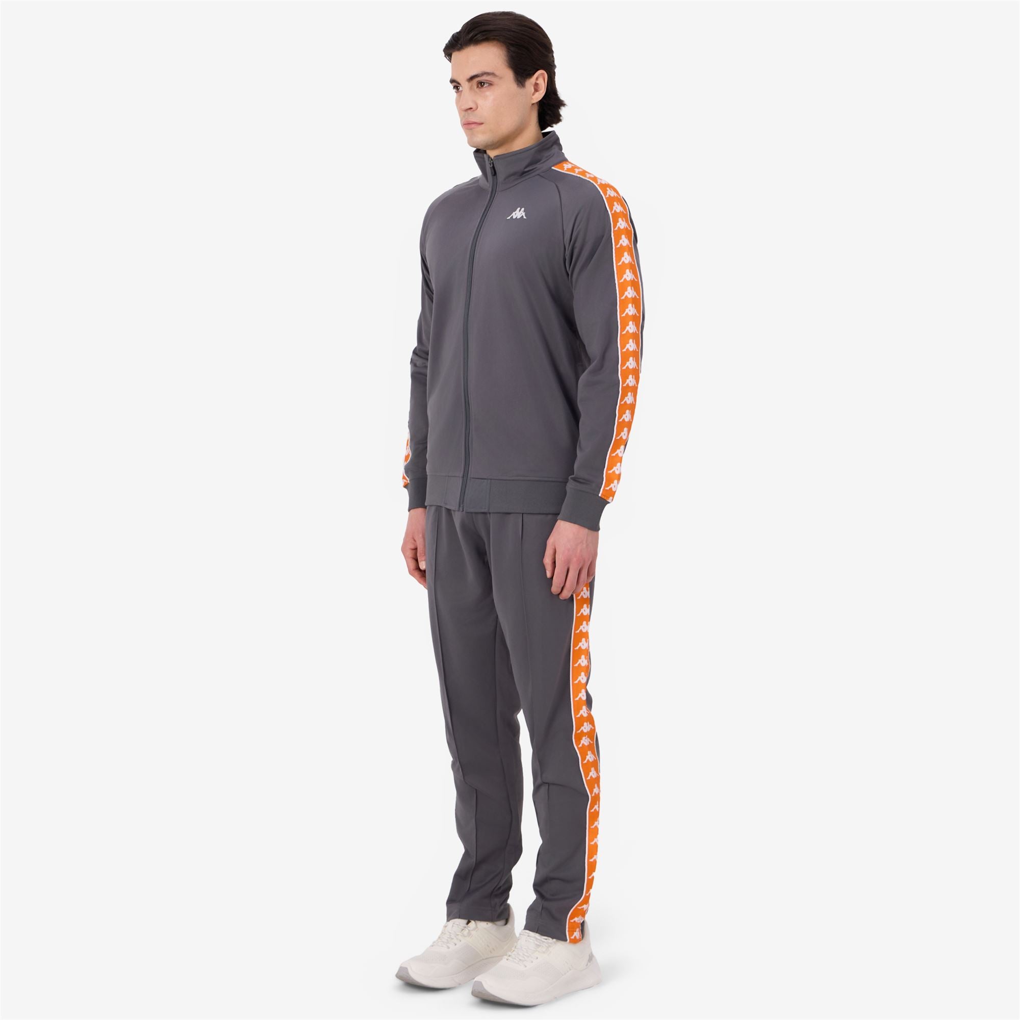 222 BANDA DUEDUEDUE SLIM - Sport Suits - TRACKSUIT - Man - GREY CHARCOAL-ORANGE POPSICLE-WHITE - Image 5
