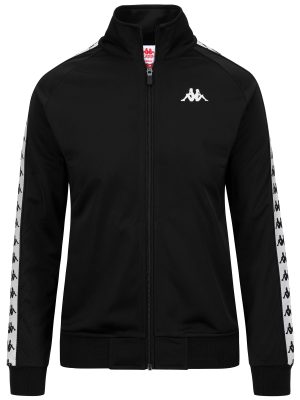 222 BANDA WANNISTON SLIM - Fleece - Jacket - Woman - BLACK-WHITE-BLACK