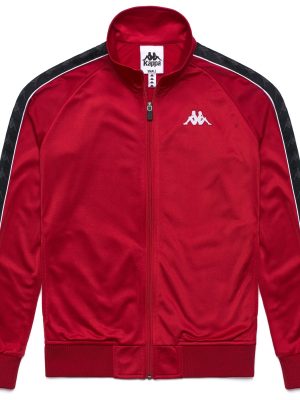 222 BANDA    WANNISTON SLIM - Fleece - Jacket - Woman - RED RACING-BLACK-WHITE