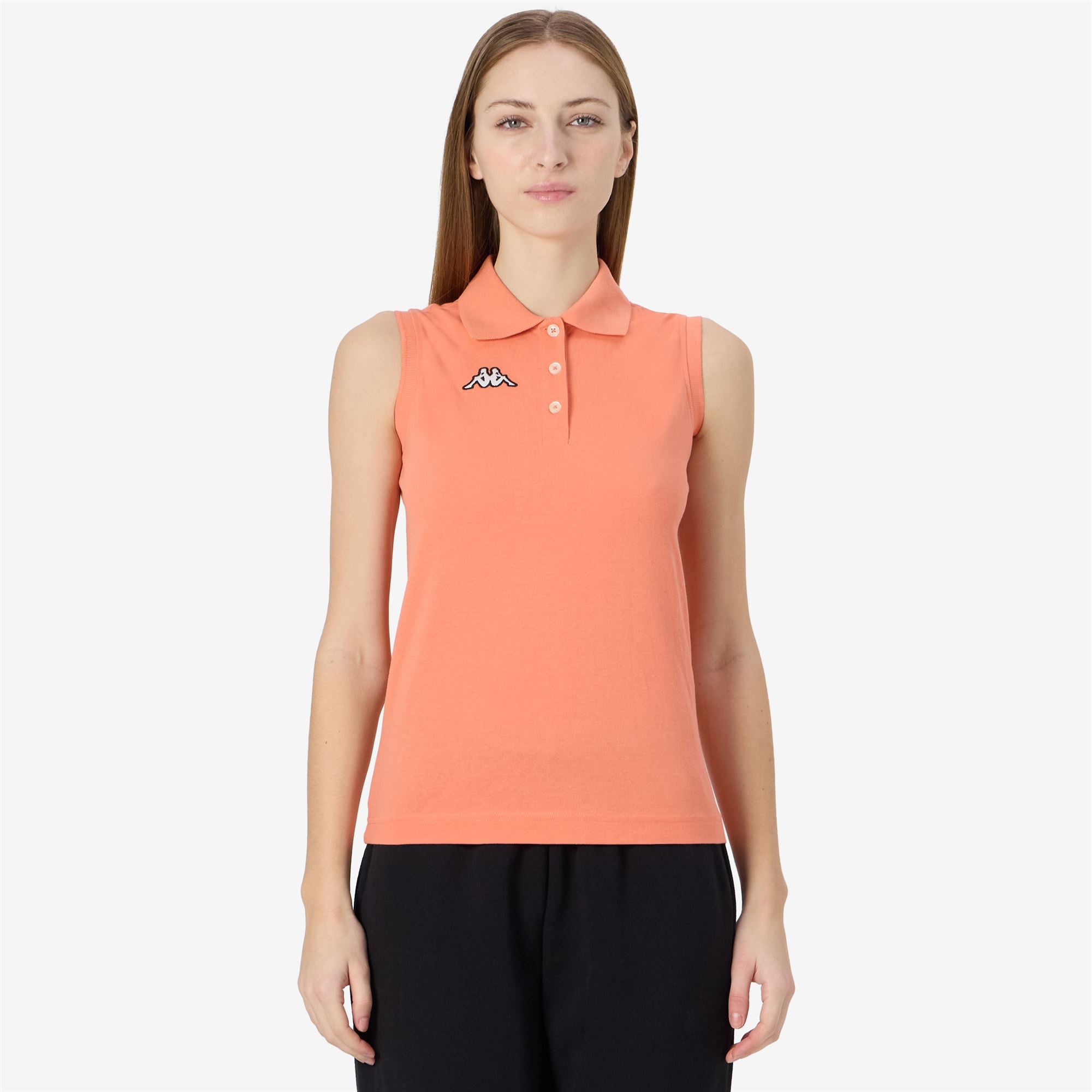 LOGO TENNIS WWS SLIM - Polo Shirts - Polo - Woman - ORANGE CORAL - Image 4
