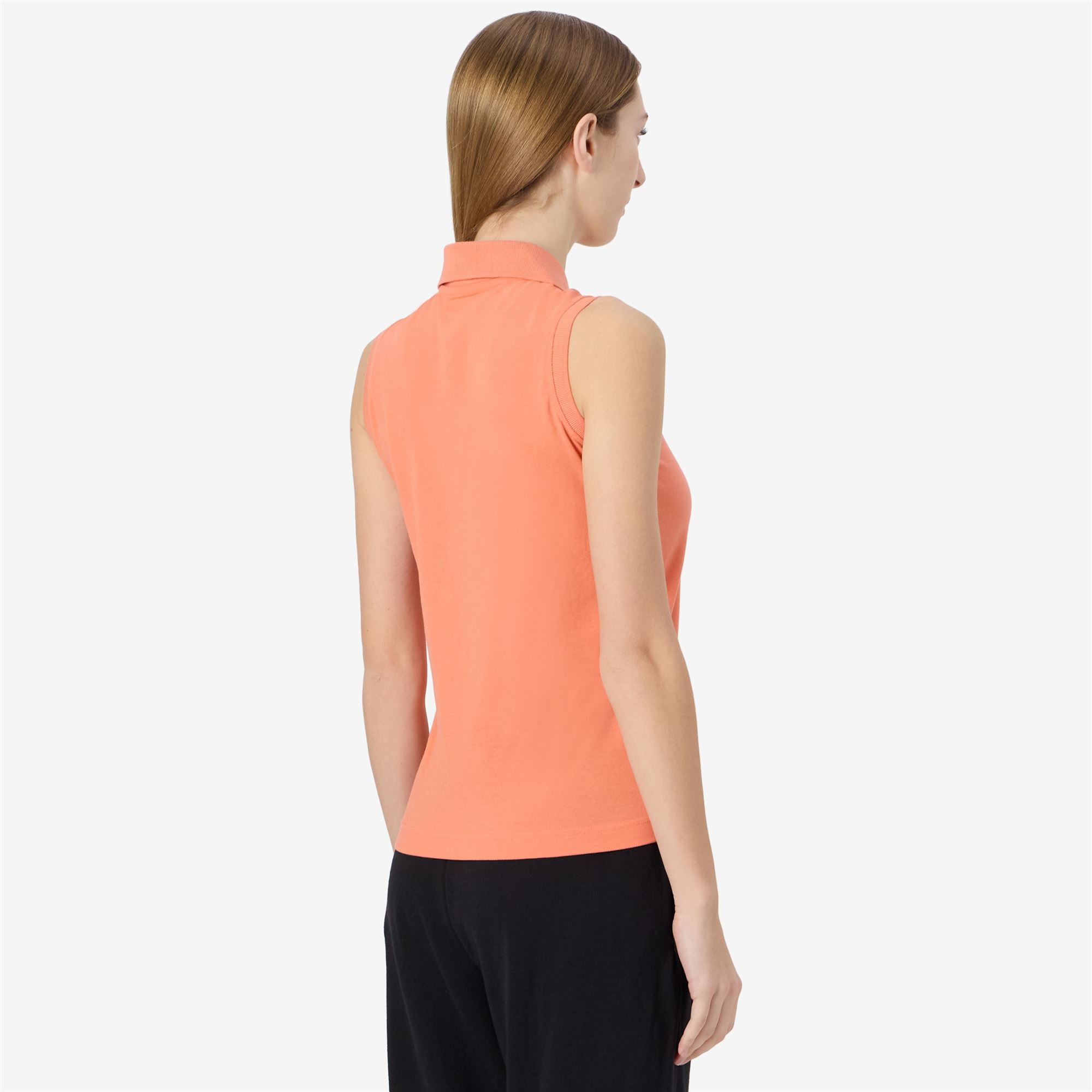 LOGO TENNIS WWS SLIM - Polo Shirts - Polo - Woman - ORANGE CORAL - Image 6