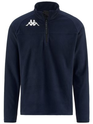 6CENTO 687B - Fleece - Jumper - Unisex - BLUE DK- BLACK