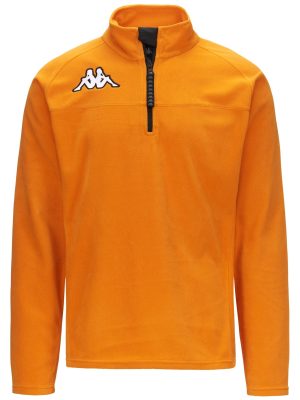 6CENTO 687B - Fleece - Jumper - Unisex - ORANGE-BLACK
